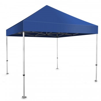 Stalowy namiot reklamowy z niebieskim dachem